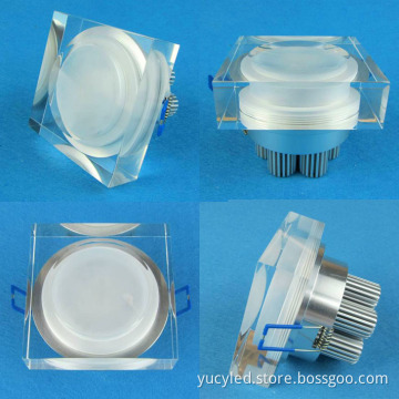 Square 7*1W Newest Acrylic LED Downlight